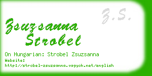 zsuzsanna strobel business card